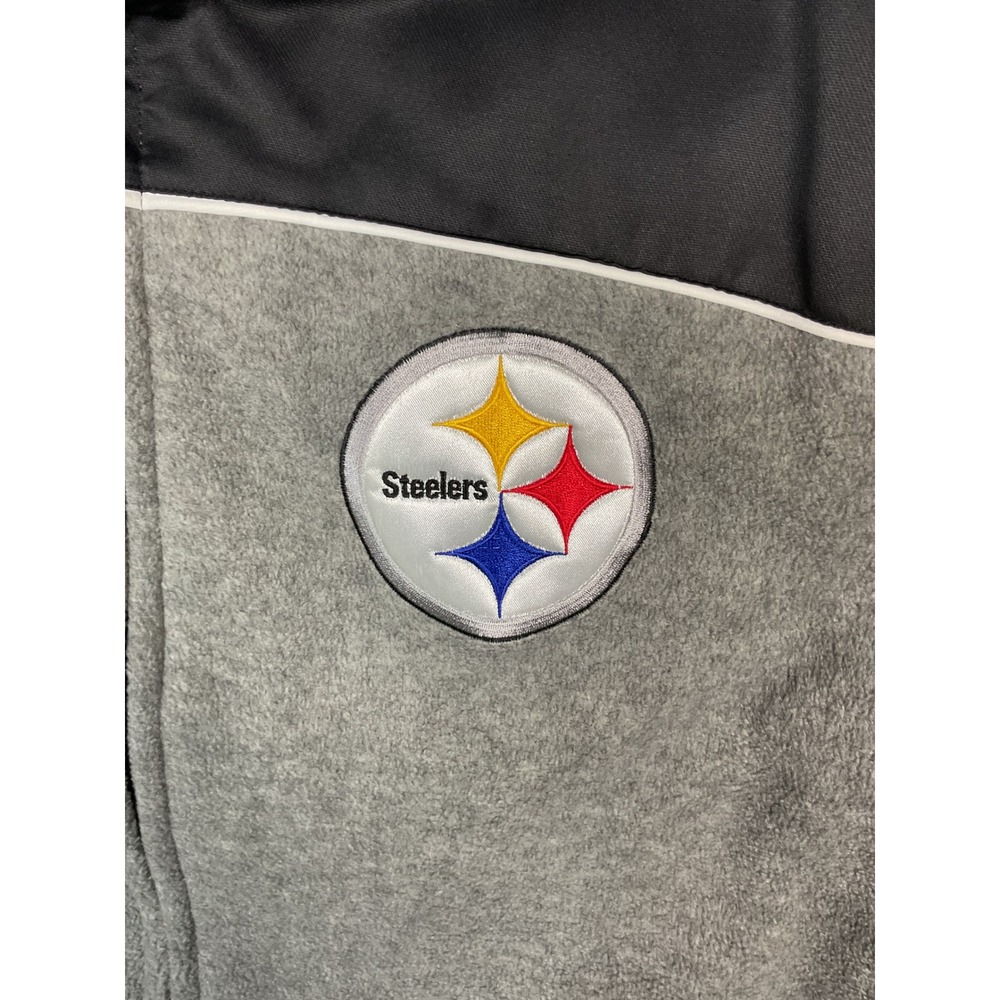 NFL Pittsburgh Steelers Reversible Vest Men's XL Fleece Black Yellow - Picture 2 of 5